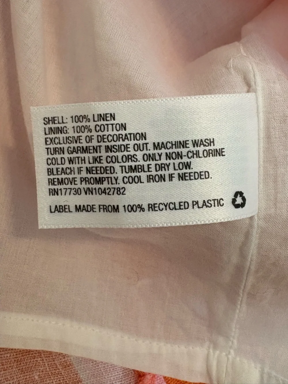 Lilly Pulitzer for Target Pink Orange Giraffe Linen Shift Dress Size 6